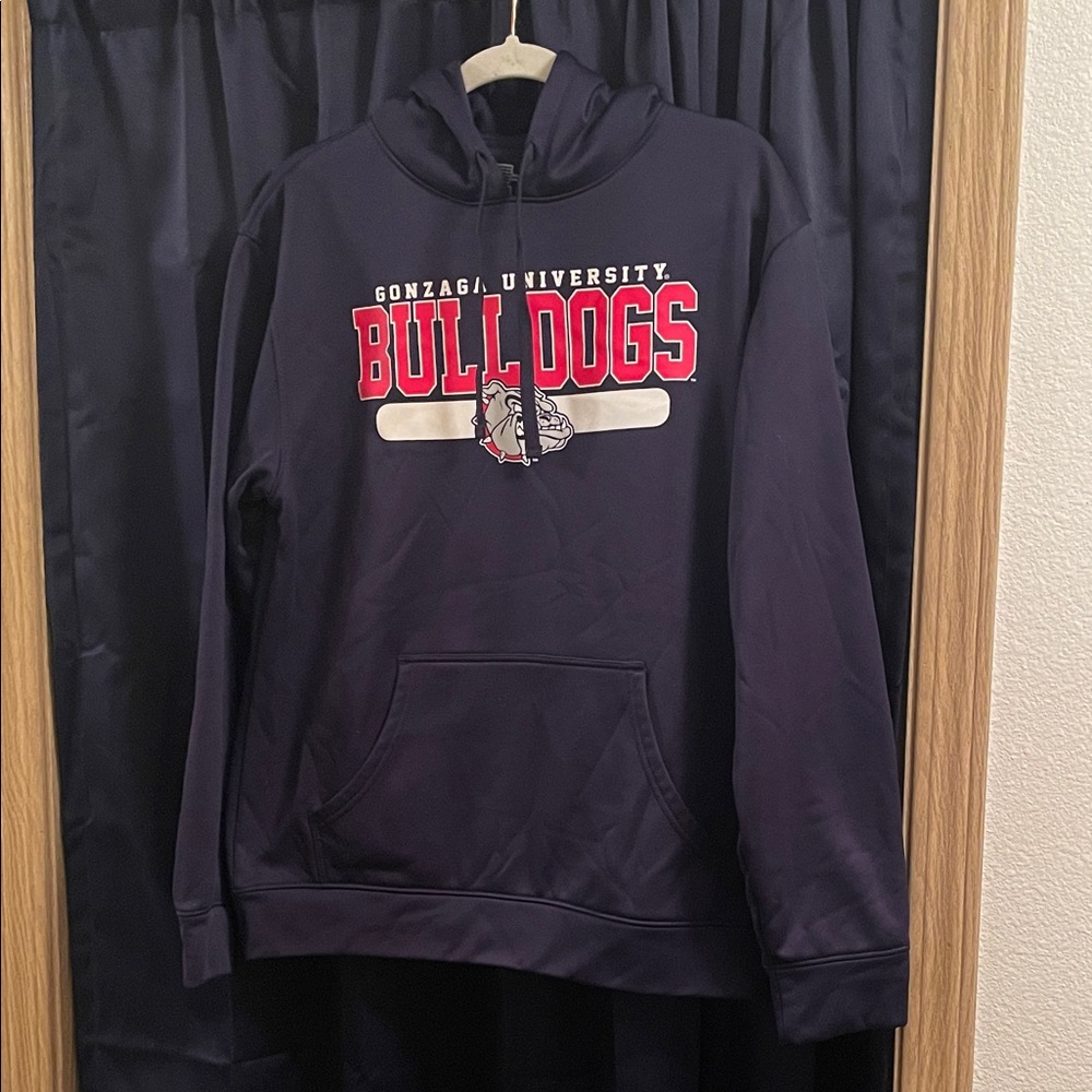 Men’s Gonzaga University navy hoodie sweatshirt size M